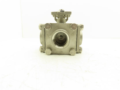 Dixon EG-3WL-015 Pneumatic Actuated Stainless Steel Ball Valve Only 1.5" 3 Way