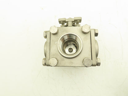 Dixon EG-3WL-015 Pneumatic Actuated Stainless Steel Ball Valve Only 1.5" 3 Way