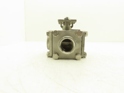 Dixon EG-3WL-015 Pneumatic Actuated Stainless Steel Ball Valve Only 1.5" 3 Way