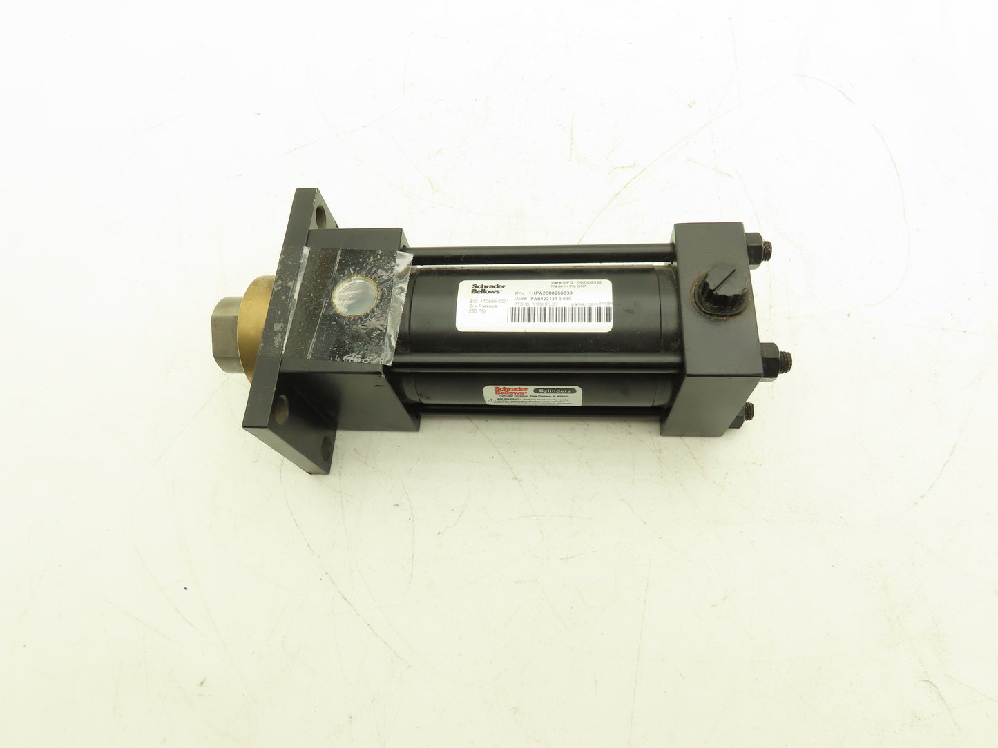 Schrader Bellows PAB122131 Pneumatic Air Cylinder 2" Bore 3.00" Stroke