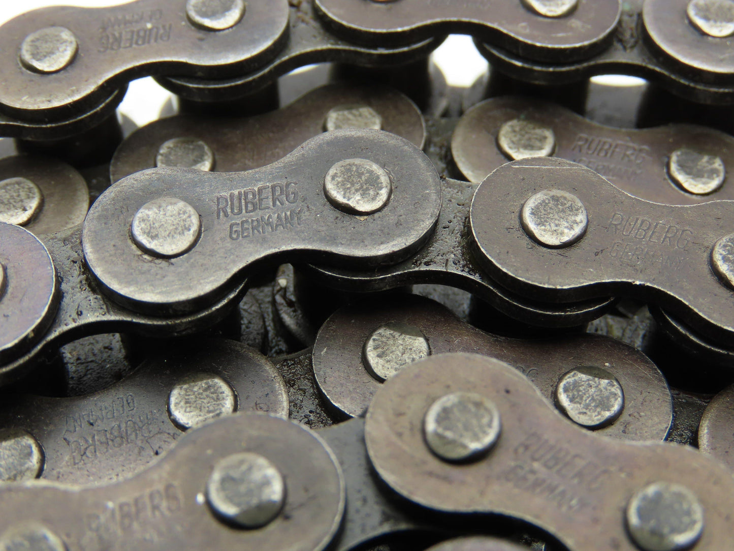 Ruberg #40 Double Roller Attachment Pin Chain Riveted 0.500 Pitch 40' Total