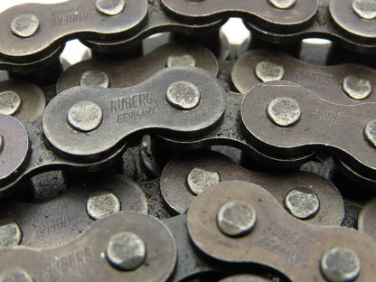Ruberg #40 Double Roller Attachment Pin Chain Riveted 0.500 Pitch 40' Total