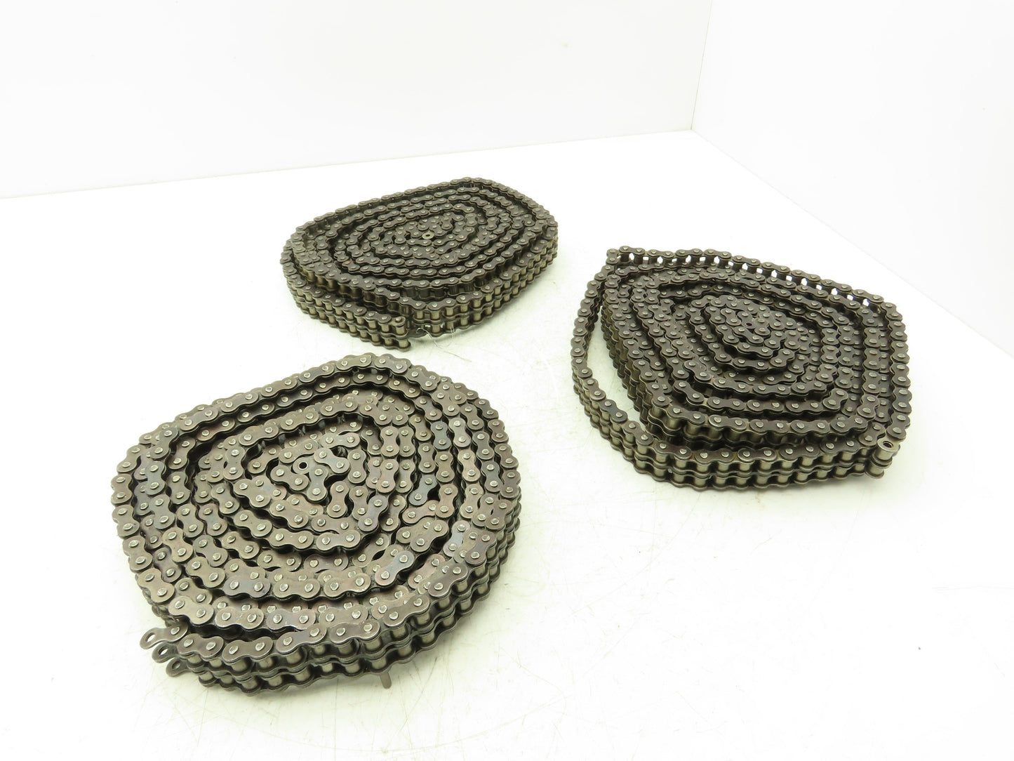 Ruberg #40 Double Roller Attachment Pin Chain Riveted 0.500 Pitch 40' Total