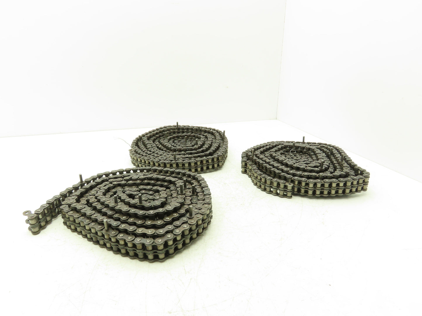 Ruberg #40 Double Roller Attachment Pin Chain Riveted 0.500 Pitch 40' Total