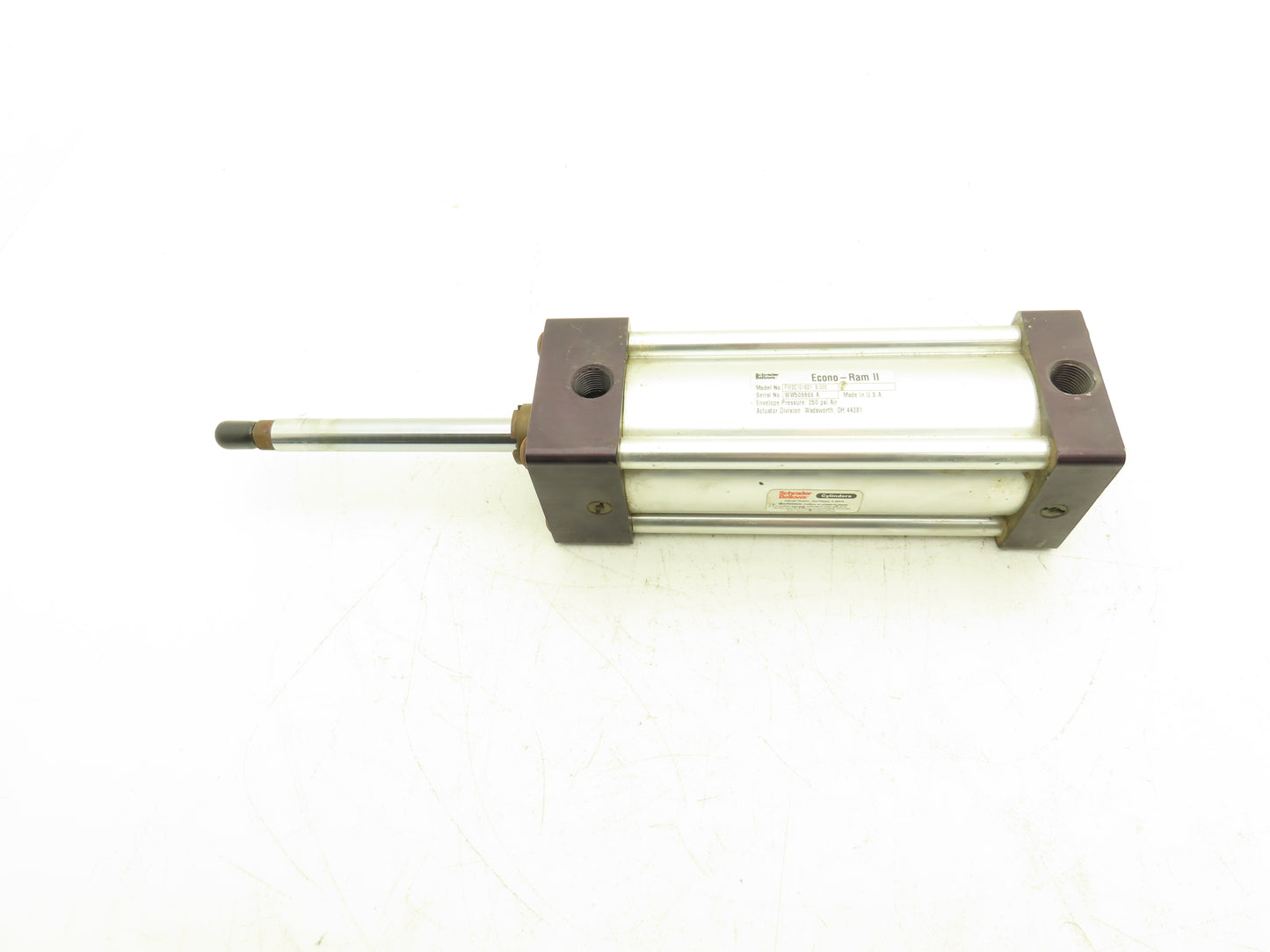 Schrader Bellows FW2C101621 Pneumatic Air Cylinder 2.5" Bore 5" Stroke Econo Ram