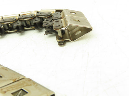 Tsubaki #40 Bindery Attachment Roller Chain 0.50" Pitch 10' Conveying Chain