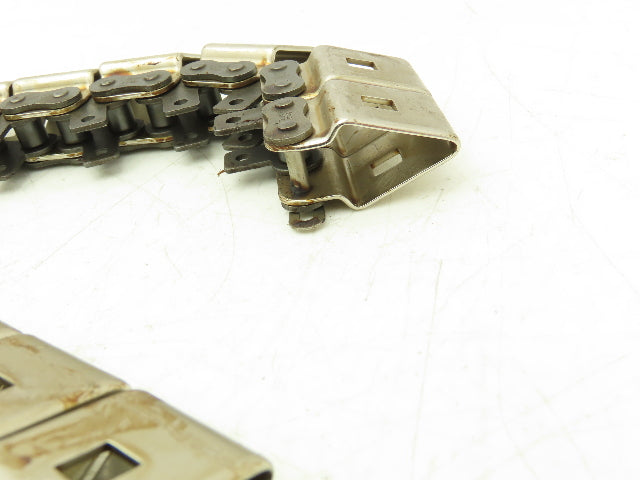 Tsubaki #40 Bindery Attachment Roller Chain 0.50" Pitch 10' Conveying Chain