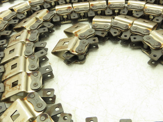 Tsubaki #40 Bindery Attachment Roller Chain 0.50" Pitch 10' Conveying Chain