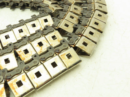 Tsubaki #40 Bindery Attachment Roller Chain 0.50" Pitch 10' Conveying Chain