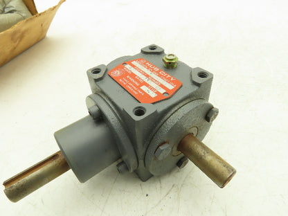 Hub City Model M3 CF Bevel Gear Drive 1:1 Gearbox Right Angle 5/8" Shaft