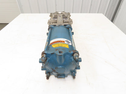 DeZurik 9491288 Knife Gate Valve 5" Pneumatic Cylinder Actuated Lug Flange
