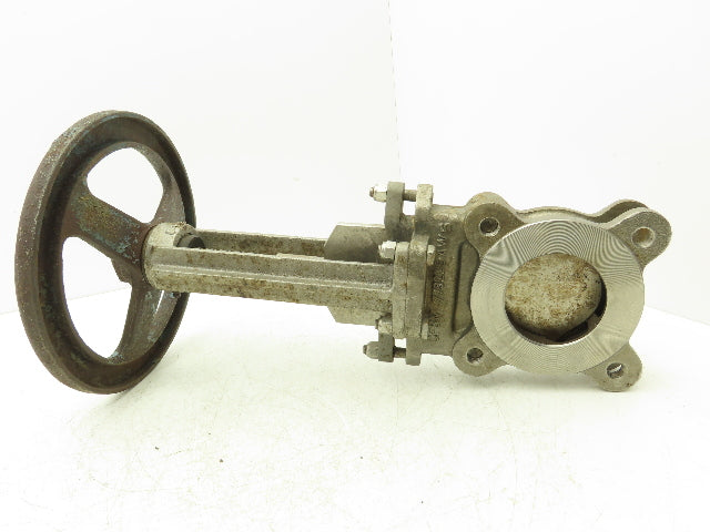 Velan L10-0310C-13SL 3" Stainless Knife Gate Valve 316SS Rising Stem Lug Style