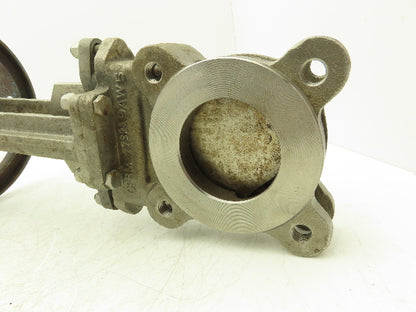 Velan L10-0310C-13SL 3" Stainless Knife Gate Valve 316SS Rising Stem Lug Style