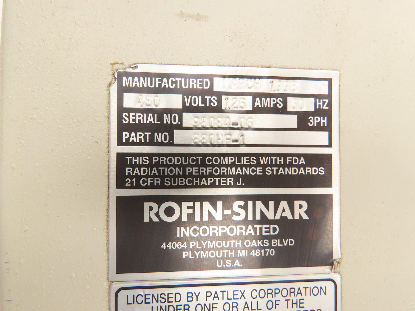 Rofin Sinar 880HF-1 Laser Mirror Assembly CNC Cutter Liquid Cooled