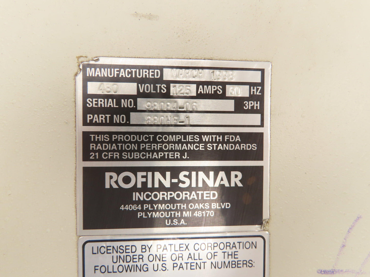 Rofin Sinar 880HF-1 Laser Mirror Assembly CNC Cutter Liquid Cooled