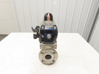 Flowserve B100D Pneumatic Actuator w/Positioner 3 way 2" Idurco Plug Valve