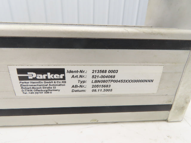 Parker LBN080TP HPLA Pneumatic Linear Actuator 80mm x 250mm Stroke