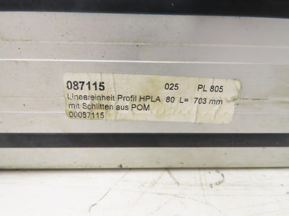 Parker LBN080TP HPLA Pneumatic Linear Actuator 80mm x 250mm Stroke