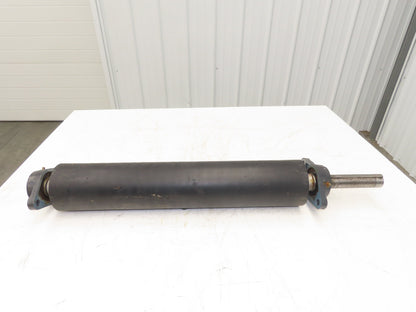 4.5"x 24" Lagged Conveyor Pulley Drive/Tail Pulley 1-3/8" Ext Shaft w/Bearings