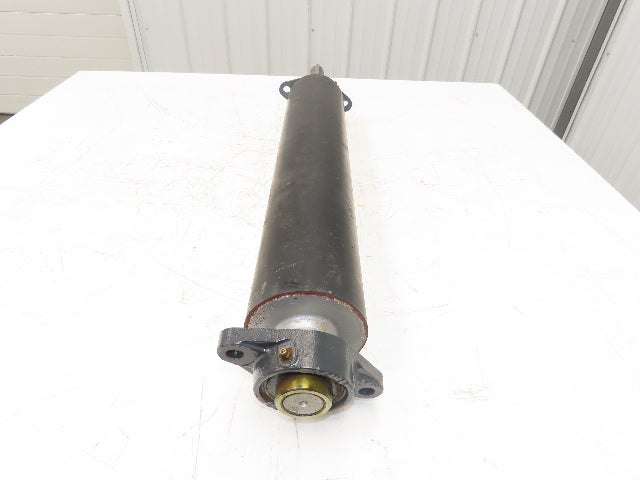 4.5"x 24" Lagged Conveyor Pulley Drive/Tail Pulley 1-3/8" Ext Shaft w/Bearings