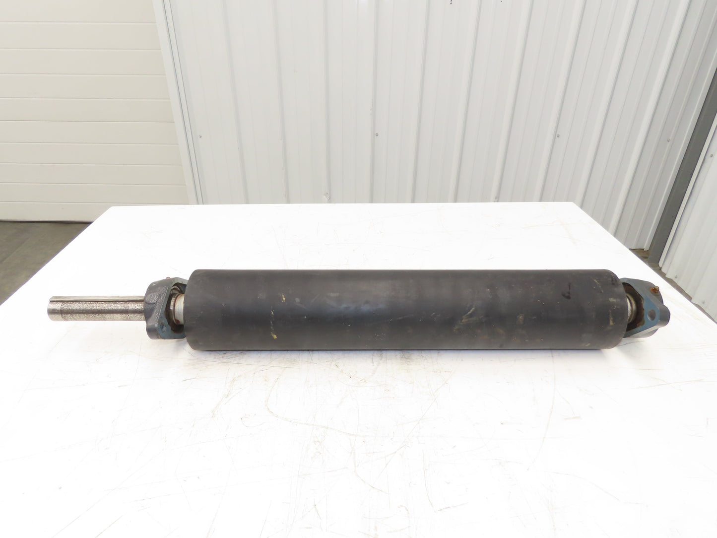 4.5"x 24" Lagged Conveyor Pulley Drive/Tail Pulley 1-3/8" Ext Shaft w/Bearings