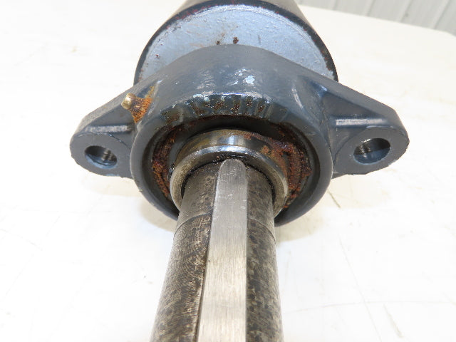 4.5"x 24" Lagged Conveyor Pulley Drive/Tail Pulley 1-3/8" Ext Shaft w/Bearings