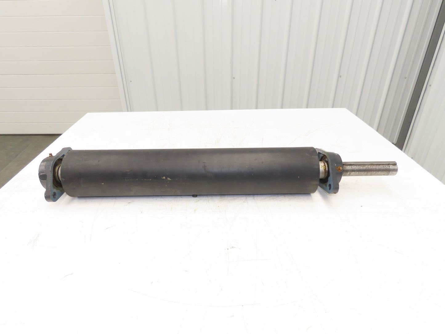 4.5"x 24" Lagged Conveyor Pulley Drive/Tail Pulley 1-3/8" Ext Shaft w/Bearings