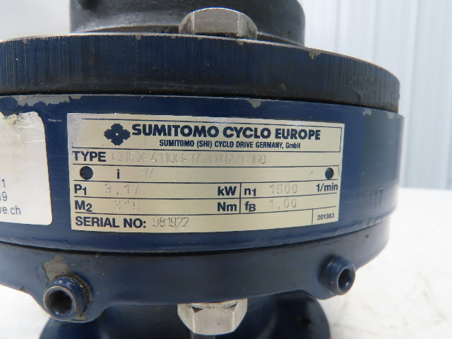 Sumitomo Cyclo CNFX-4110G-17/G112/C160 Inline Gearbox 17:1 Reducer 3.17kw 88rpm