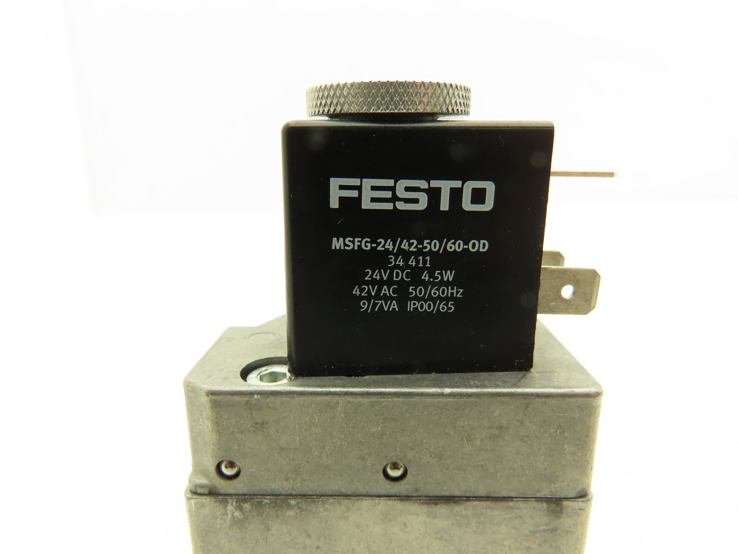 Festo 26628 MFH-3-1/4-SA Solenoid Valve 3 Way 2 Pos 145 PSI 1/4"NPT NC 24VDC
