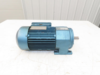 Sew-Eurodrive R32DT80N4 Inline Gearmotor 5.3:1 Reducer 321rpm 1Hp 230/460V