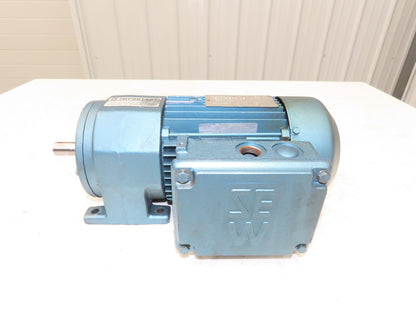 Sew-Eurodrive R32DT80N4 Inline Gearmotor 5.3:1 Reducer 321rpm 1Hp 230/460V