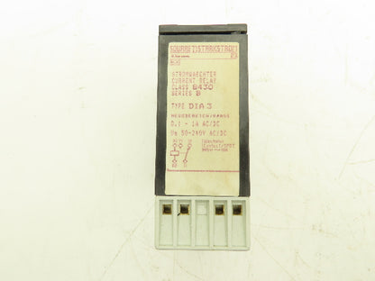Square D 8430-DIA3 Current Control Relay DIA 3 SER B 50-240V AC Or DC 1A