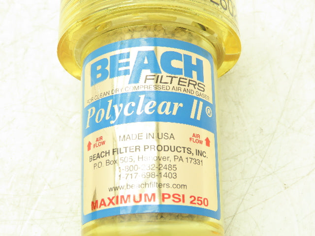 Beach 2602-0417 Polyclear II Filter Desiccant 250psi 1/4"NPTF