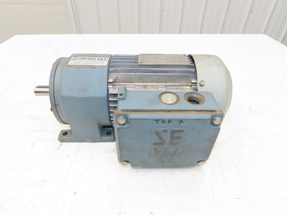 Sew-Eurodrive R32DT80N4 Inline Gearmotor 5.3:1 Reducer 322rpm 1Hp 230/460V 3PH
