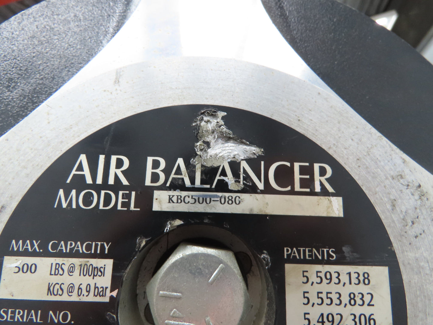 Knight KBC500-080 Pneumatic Chain Air Balancer 500Lb 80" Travel w/Pendant