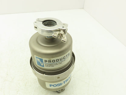 Mass-Vac Products 4" Posi-Trap Inline Vacuum Filter KF25 1"Flange Straight-Thru