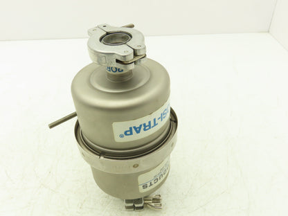 Mass-Vac Products 4" Posi-Trap Inline Vacuum Filter KF25 1"Flange Straight-Thru