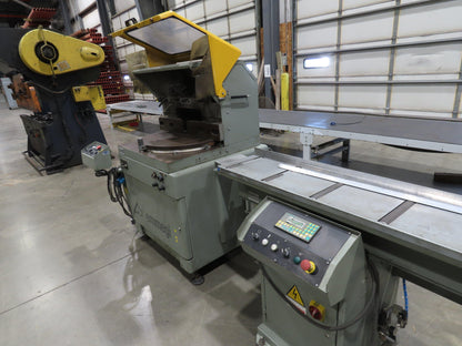 Emmegi SCA550 Single Head Upcut Saw 21.5" Blade 20° Cut Microbo Linear Stop
