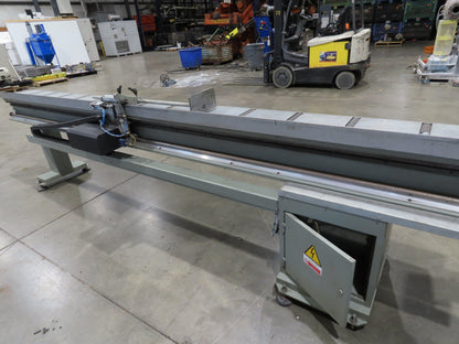 Emmegi SCA550 Single Head Upcut Saw 21.5" Blade 20° Cut Microbo Linear Stop