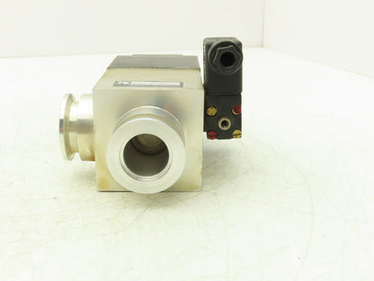 Leybold 297 22 Vacuum Valve 90° Right Angle 0.9" ID