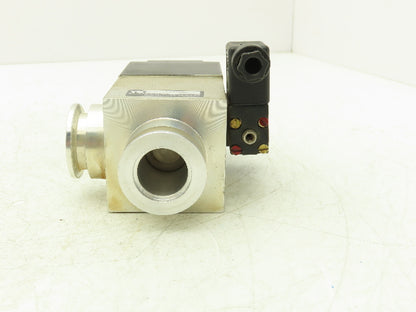 Leybold 297 22 Vacuum Valve 90° Right Angle 0.9" ID