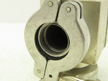 Leybold 29722 Vacuum Valve 90° Right Angle 0.9" ID