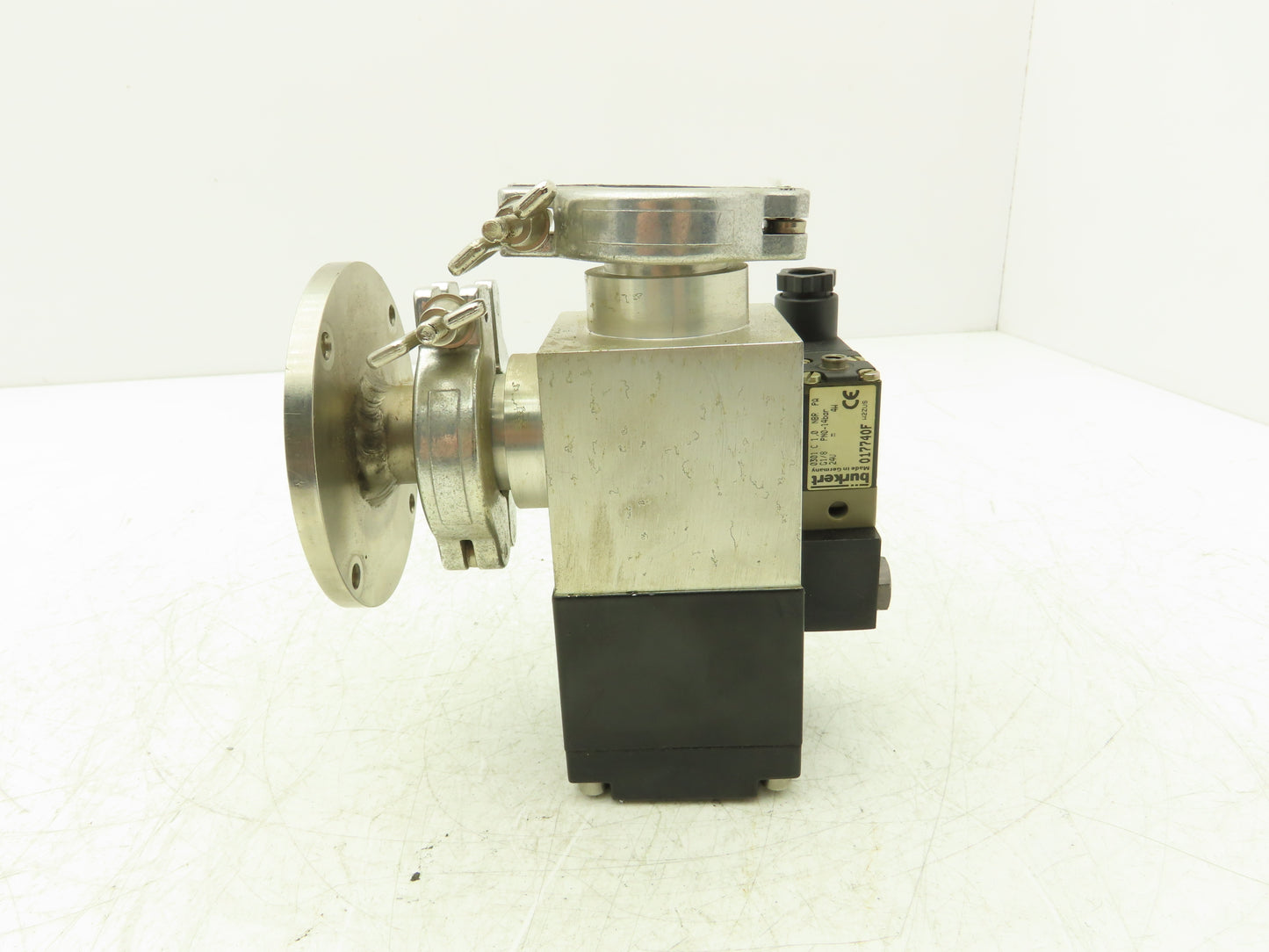 Leybold 29722 Vacuum Valve 90° Right Angle 0.9" ID