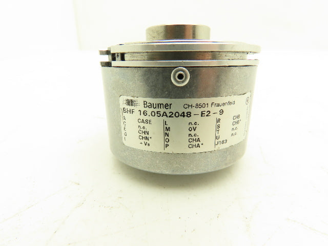 Baumer Electric BHF 16.05A2048-E2-9 Rotary Encoder 12mm Blind Hollow Shaft J163
