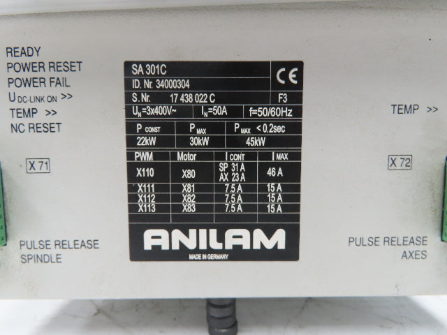 Anilam Heidenhain 337-039-03 CNC Servo Drive Axis Controller Fryer