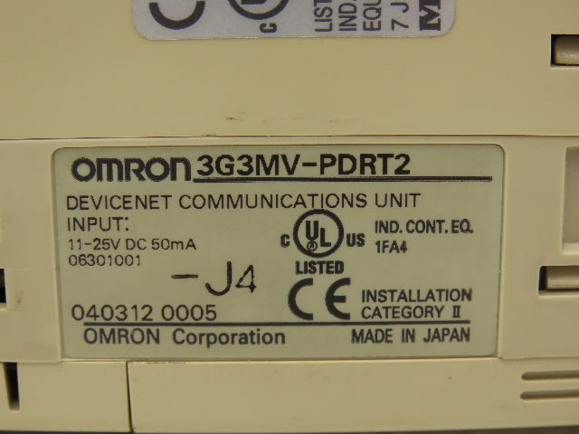 Omron 3G3MV-AB004 Sysdrive VFD Inverter AC Drive .55Kw 240V 1PH In 3PH Out
