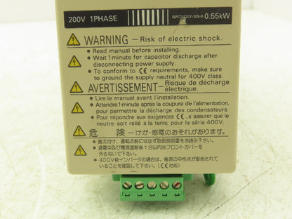 Omron 3G3MV-AB004 Sysdrive VFD Inverter AC Drive .55Kw 240V 1PH In 3PH Out