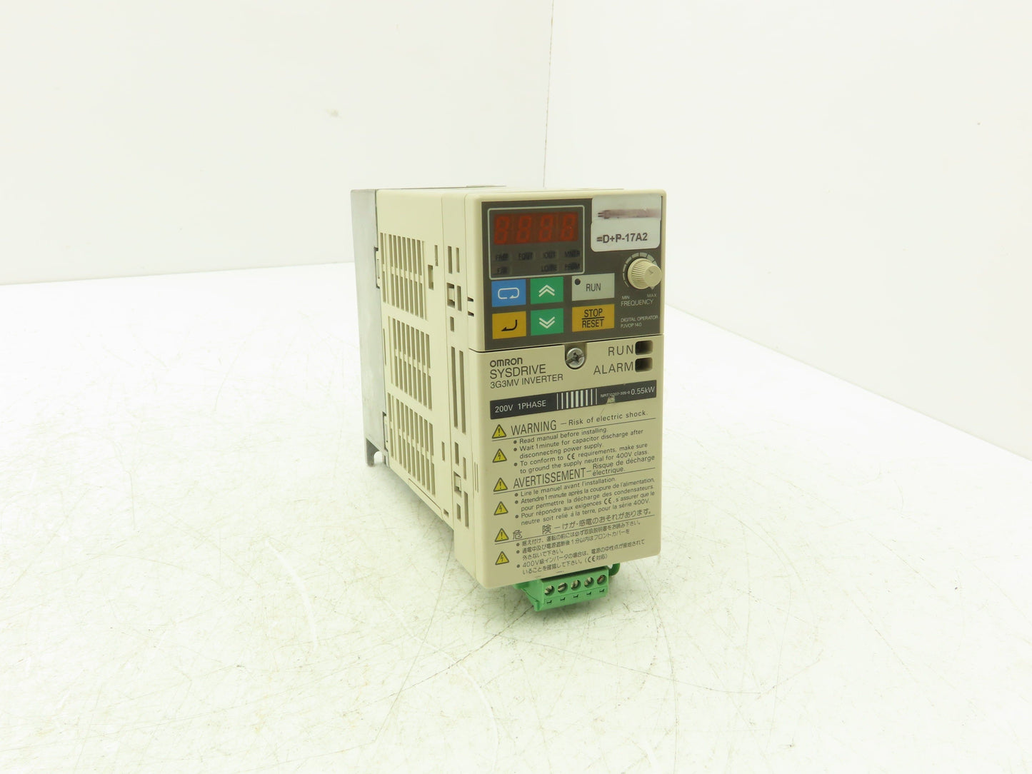 Omron 3G3MV-AB004 Sysdrive VFD Inverter AC Drive .55Kw 240V 1PH In 3PH Out