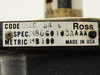 Ross MB060102AAAA Hydraulic Motor 34 GPM 748 RPM 2500 PSI 4-Bolt Magneto Flange