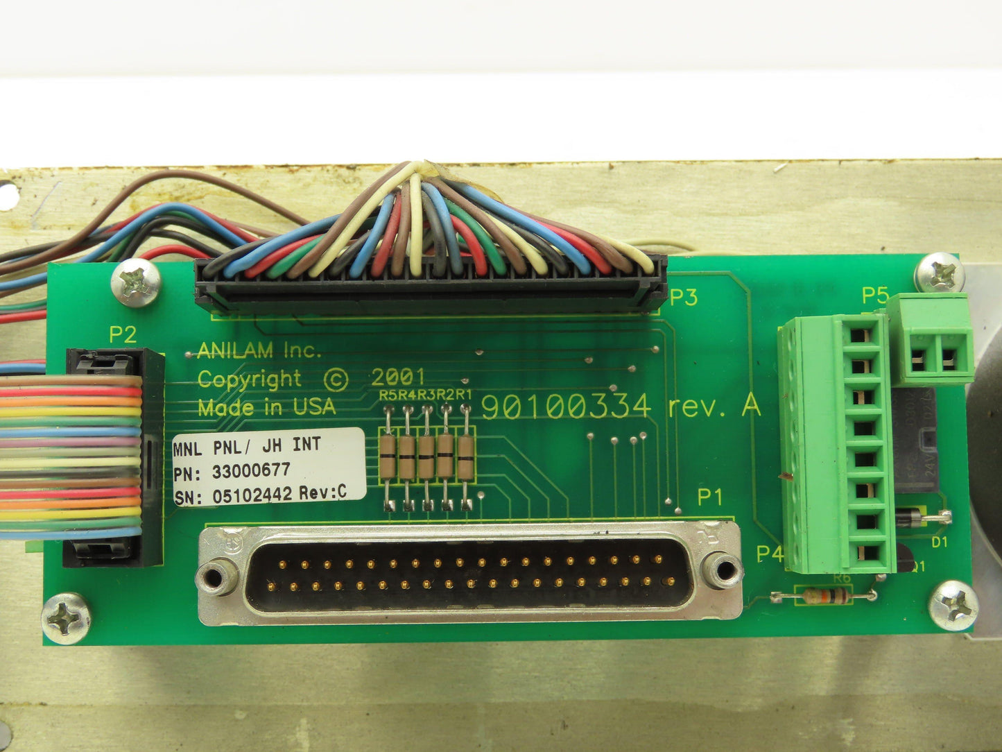 Anilam 23000210 A Turning Center Spindle Axis Jog Emergency Stop Control Panel